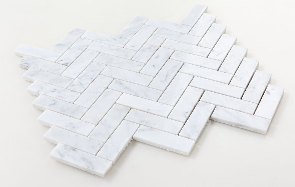 Chevron Long Carrara