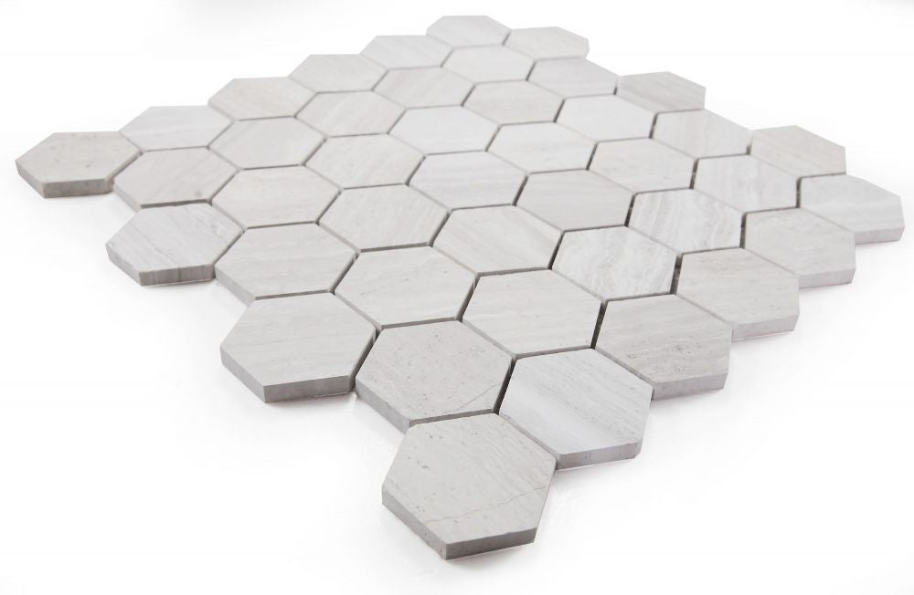 Hexagon Grey 2 x 2