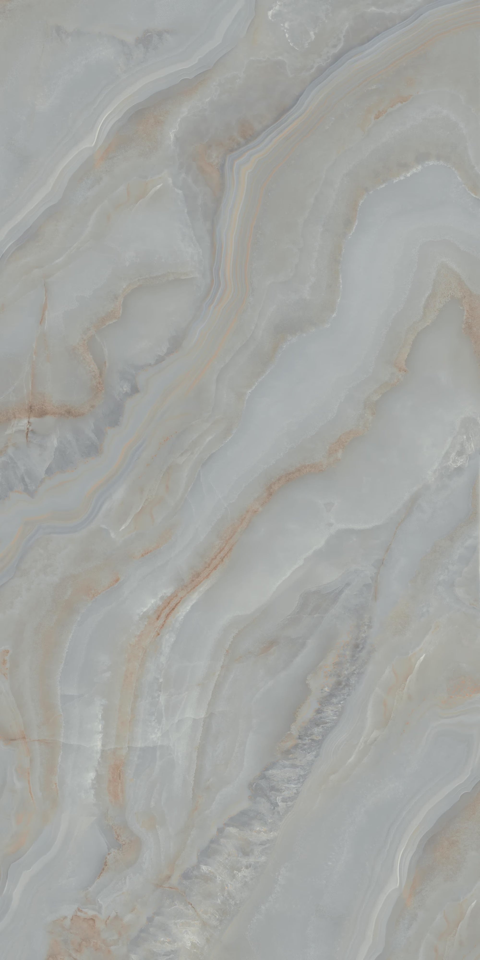 Onice Grigio 128"x64" Polished Starlit Finish – Laminam 12mm (1/2")