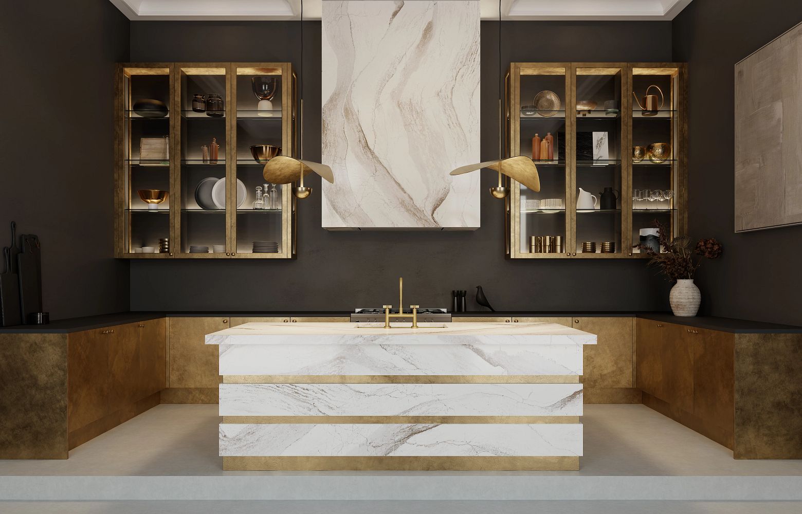 (NEW) Windsor Brass Satin Ridge