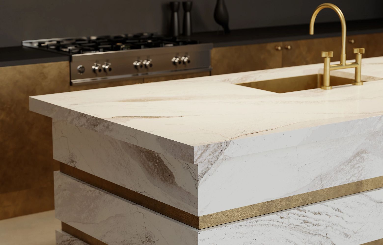 (NEW) Windsor Brass Satin Ridge