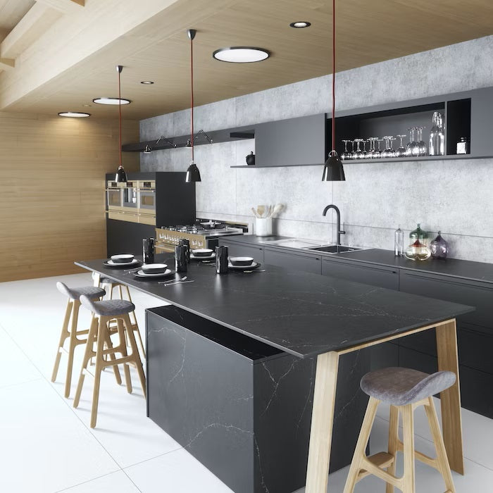 Charcoal Soapstone Suede