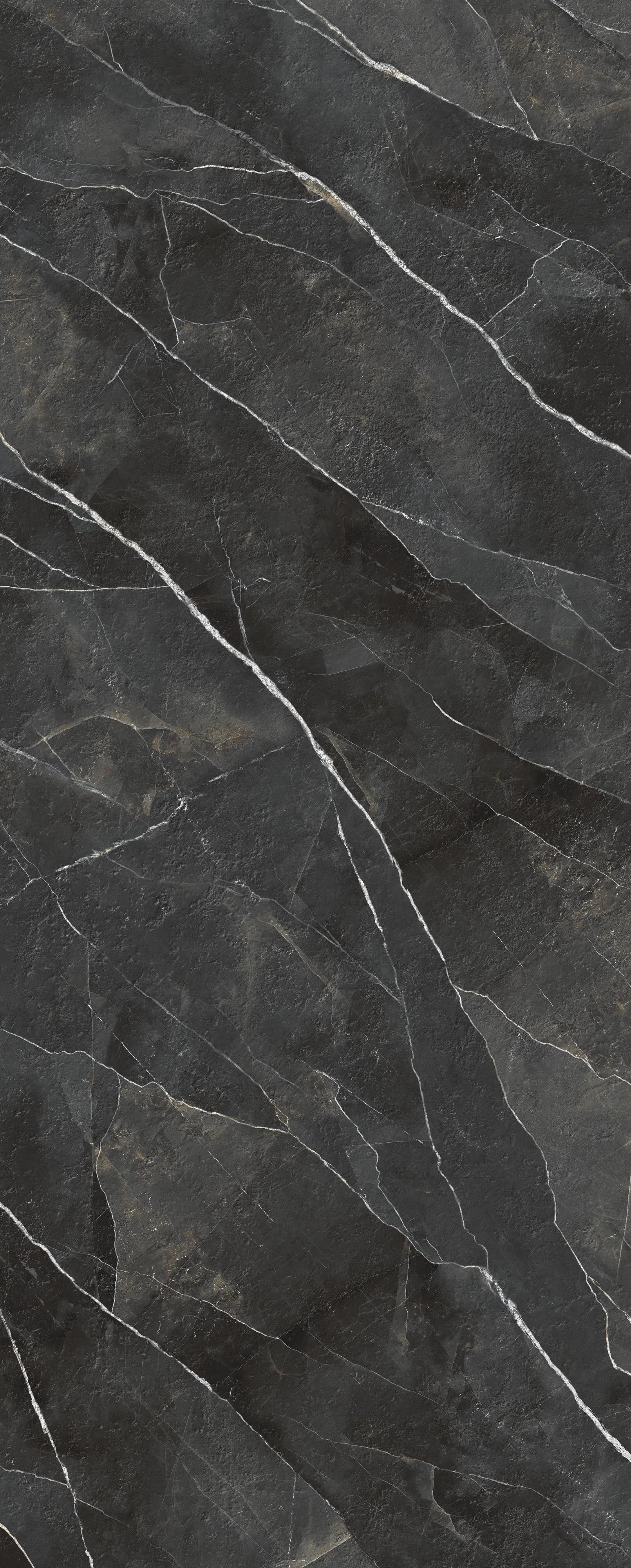 Calacatta Black 128"x64" Bush Hammered Finish – Laminam 12mm