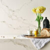 Statuario Nuvo 131.5x64.5 White Polished/Honed Quartz Slab 2