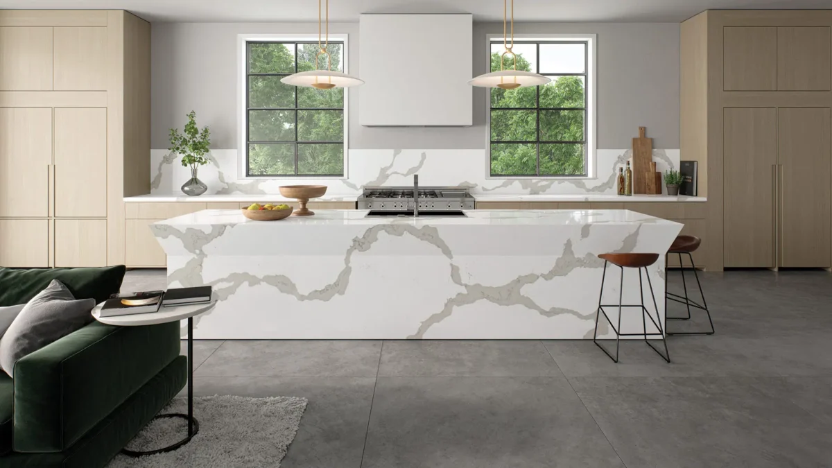 Calacatta Maximus 120x56.5 White Natural Quartz Slab 0