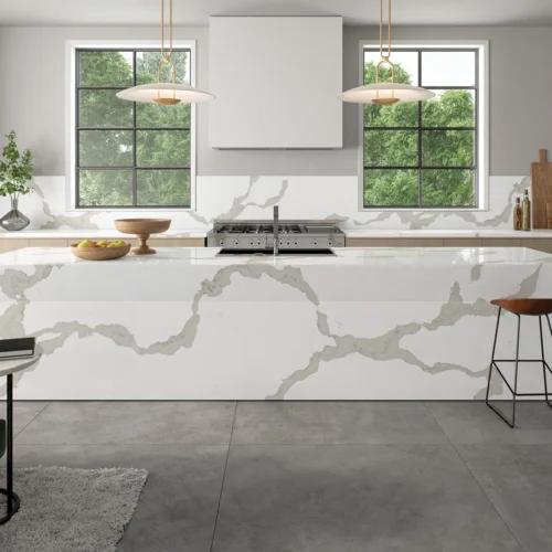 Calacatta Maximus 120x56.5 White Natural Quartz Slab 0