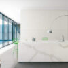 Calacatta Nuvo 131.5x64.5 White Polished/Honed Quartz Slab 2