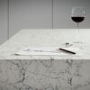 White Attica 131.5x64.5 Polished Quartz Slab 7