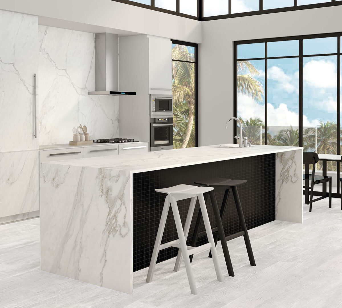 Grassi White 127x63 Honed Porcelain Slab 0