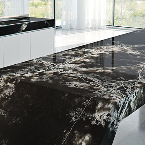 Ice Black 130x64 Quartz Slab 0