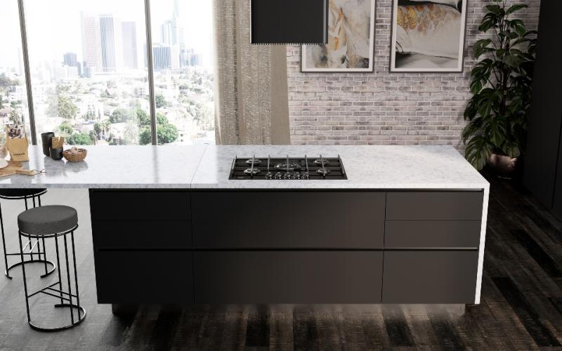 Ribera 130x63 Gray Quartz Slab 2