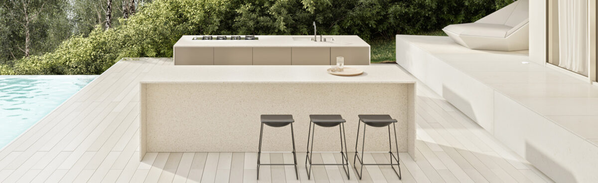 Classic Pearl Glace 120x57 Terrazzo Slab 0