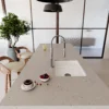 Concrete Pulse 128x63 Gray Suede Silestone Slab 0