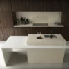 Et. Marfil 128x63 White Polished Silestone Slab 1