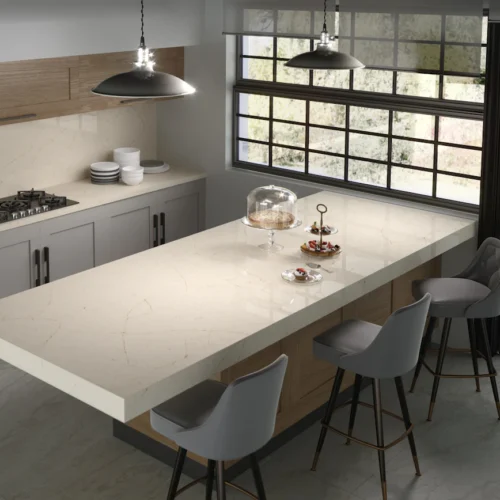 Et. Marfil 128x63 White Suede Silestone Slab 0