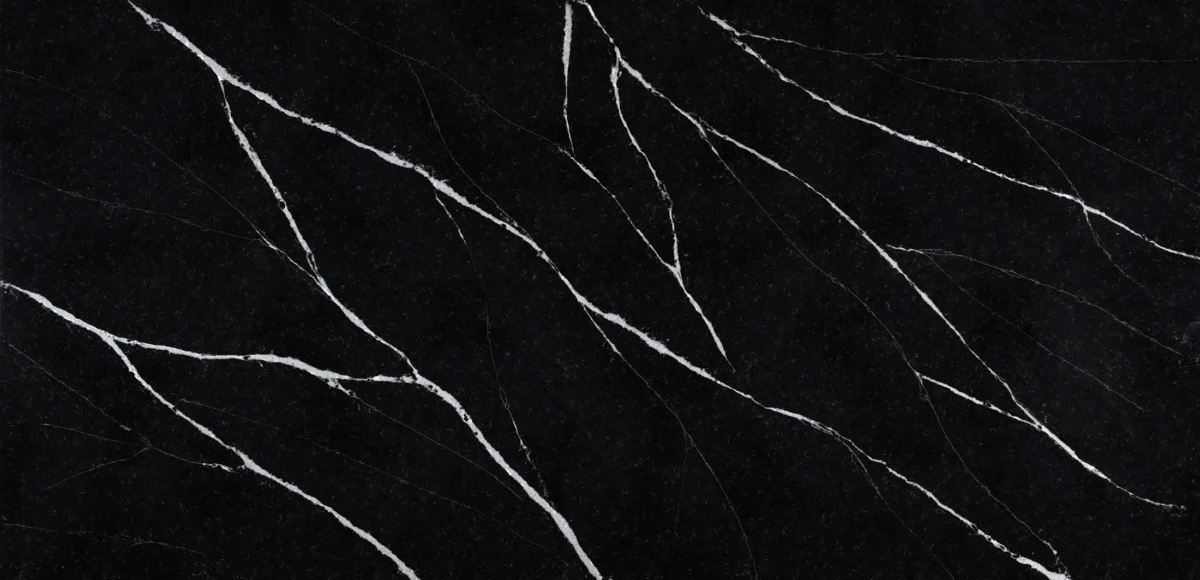 Et. Marquina 128x63 Black Polished Silestone Slab 1