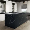 Et. Marquina 128x63 Black Suede Silestone Slab 1