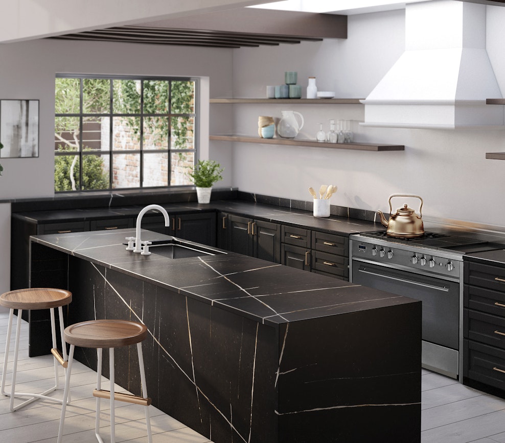 Et. Noir 128x63 Black Polished Silestone Slab 0