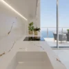 Versailles Ivory 128x63 White Polished Silestone Slab 7