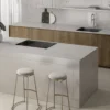 Victorian Silver 128x63 Suede Silestone Slab 1