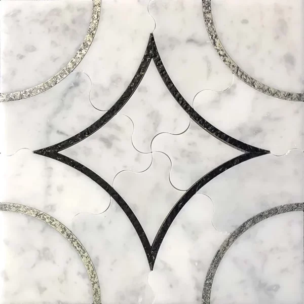 Alcamo 1/6 12x12 Polished Marble Tile 8