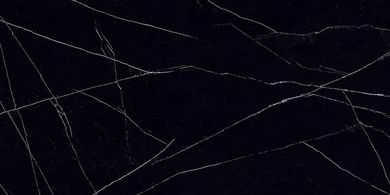 Arya Nero Marquina 24X48 23.6X47.2 Polished Porcelain Tile 5