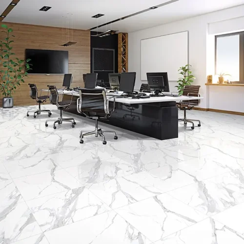 Arya Statuario Leo 24X24 23.6X23.6 Polished Porcelain Tile 0