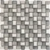 Balinese Wooden Grey 0.8X1 Polished, Etched Marble Mosaic 9