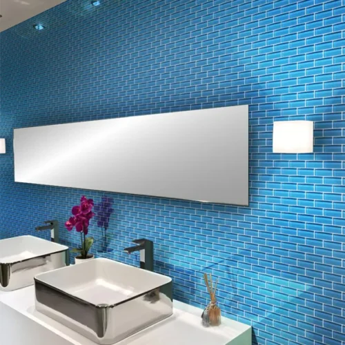 Laguna 1X3 Brick Gloss Glossy Glass Mosaic 0