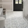 Fiore 15 12.2X12.2 Polished Calacatta Bluette, Thassos White Tile 4