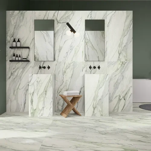 Imperial Arabescato Green Matte 23.5X47.2 Porcelain Tile 0