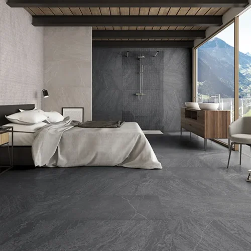 Jumanji Black 12.5X25 Matte Colored Body Porcelain Tile 0