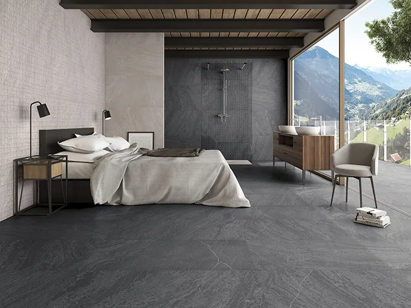 Jumanji Black 23.6X47.3 Matte Colored Body Porcelain Tile 0