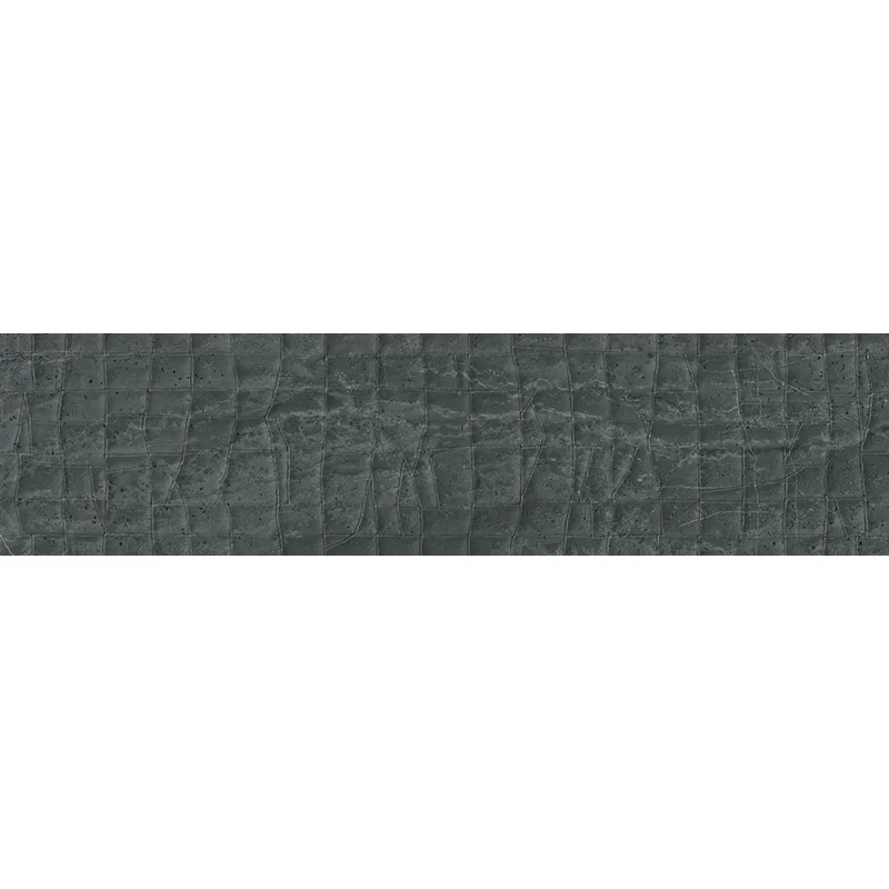 Jumanji Black Textures Deco 11.8 X 47.3 Textured Colored Body Porcelain Tile 3