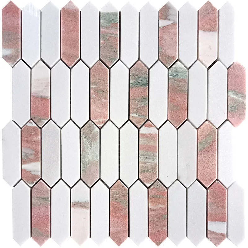 Bergen 1x3.5 Polished Marble Mosaic 1