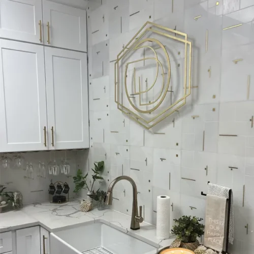 White Nouveau 12x12 Polished Marble Tile 0