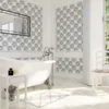 Snowflake Polished Imperial White, Carrara Mosaic 0