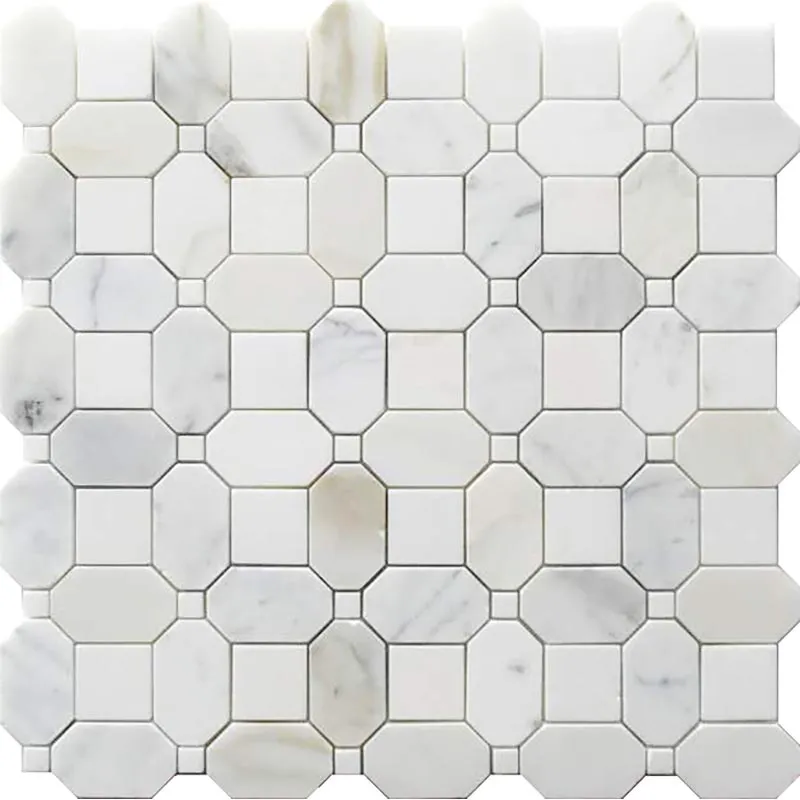 Montalcino 1.2X1.2+1.2X2+0.4X0.4 Polished Marble Mosaic 4