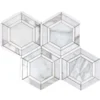 Elba 6.2X6.2 Polished Marble Mosaic 6