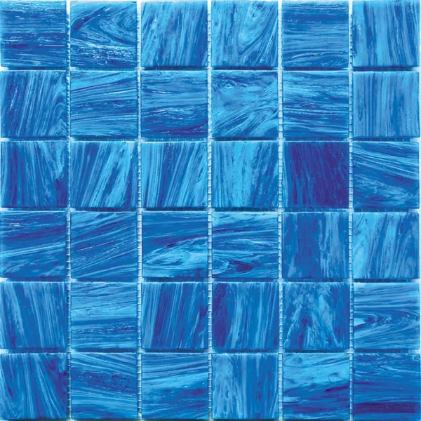 2St-Bl548 2X2 Glossy Glass Mosaic 1