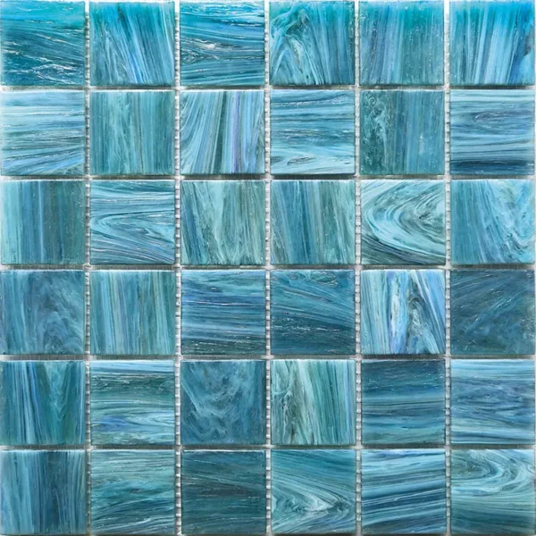 2St-Gr727 2X2 Glossy Glass Mosaic 1