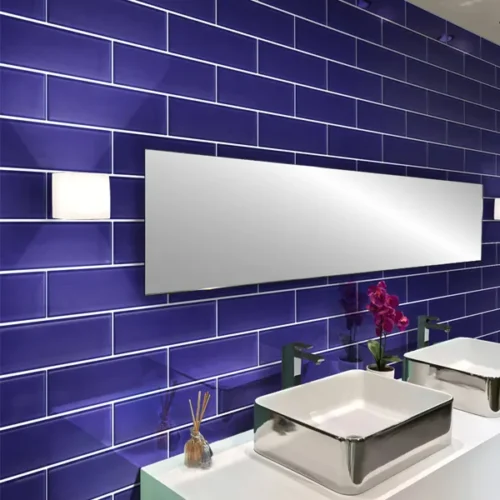 Cobalt Blue Gloss 3X12 Glossy Glass Tile