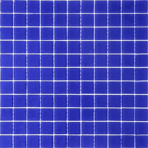 Cobalt Blue Matte 1X1 Glass Mosaic 0