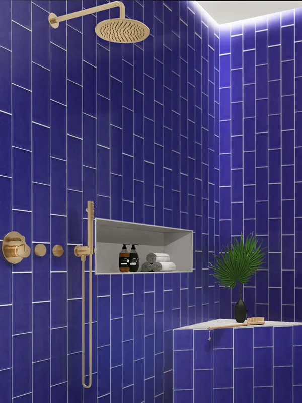 Cobalt Blue Matte 3X6 Glass Tile