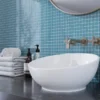 Aqua Gloss 1X1 Glossy Glass Mosaic 1