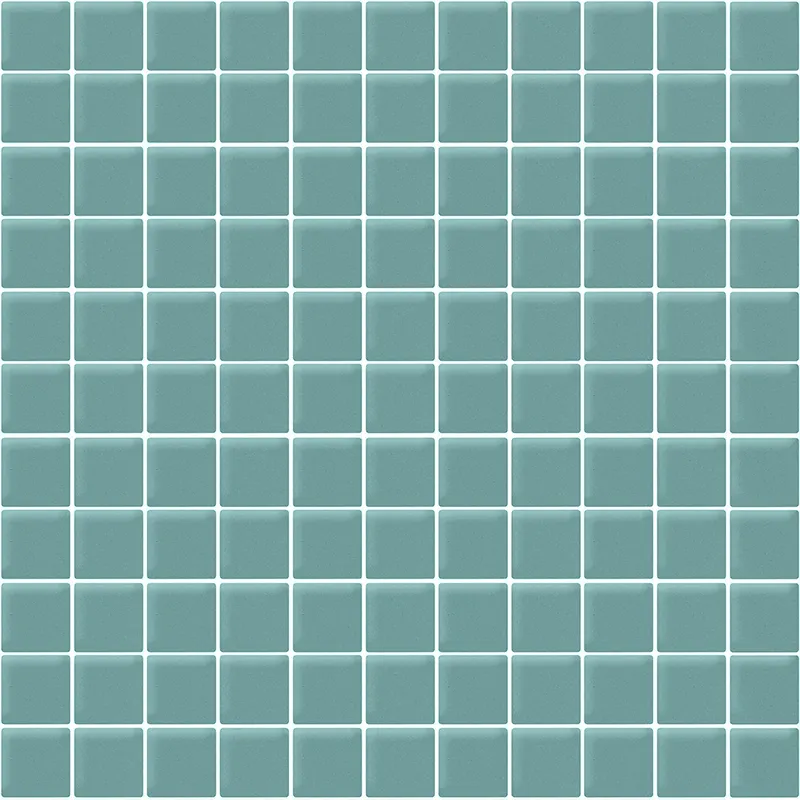 Aqua Gloss 1X1 Glossy Glass Mosaic 0