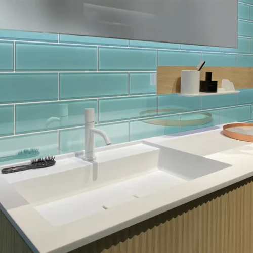 Aqua 4X16 Gloss Glossy Glass Tile