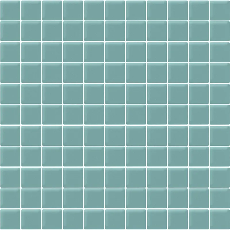 Aqua Matte 1X1 Glass Mosaic 0