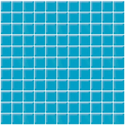 Turquoise Cloud Gloss 1X1 Glossy Glass Mosaic 0