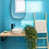 Turquoise Cloud Gloss 3X12 Glossy Glass Tile 1